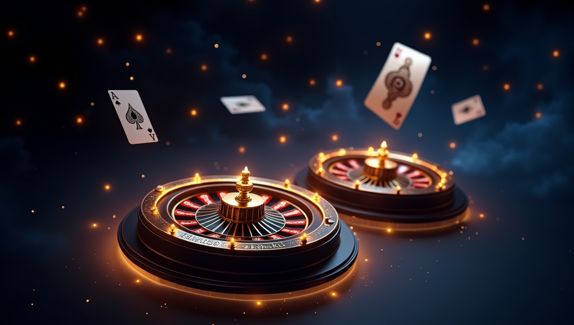 Golden Cosmos Casino Background